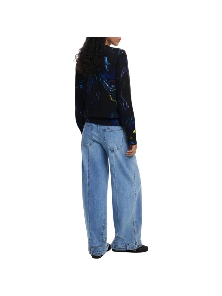 Sveter Desigual BUTTERFLY LACROIX čierna
