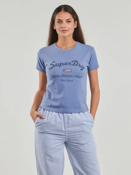 Grafikus ruha Superdry kék