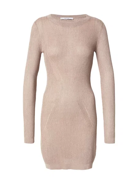 ABOUT YOU Rochie tricotat Suzi taupe gri