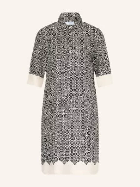 Hobbs Sukienka Koszulowa Marciella Z Satyny schwarz czarna