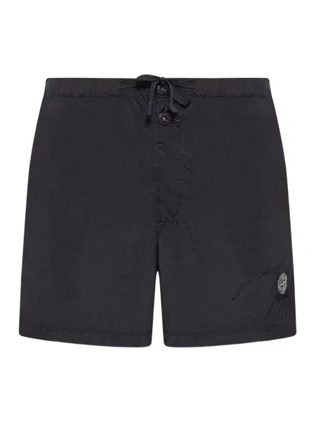 Долнища на бански Stone Island камъни черно