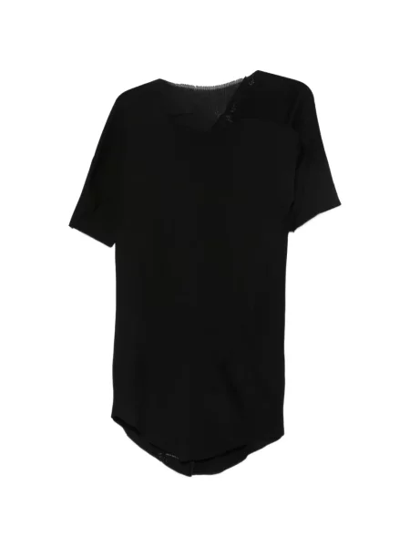 Tricou Leon Emanuel Blanck asimetric negru