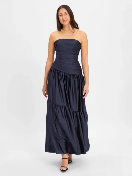 Luxuar Fashion sukienka wieczorowa Kobiety jednolity 42 niebieski