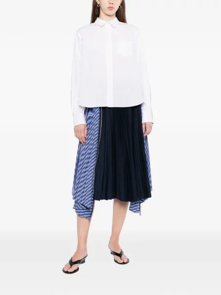 Cămașă Sacai din poplin alb