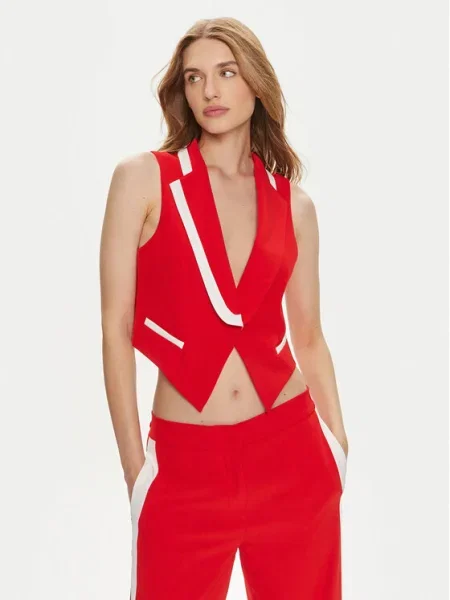 Maryley Vestă elegantă roșu