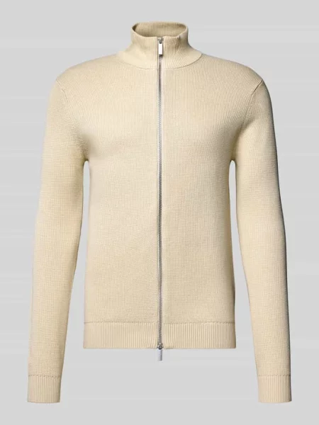 Sweter o regularnym kroju z czystej bawełny model „DAME” Selected Homme biały