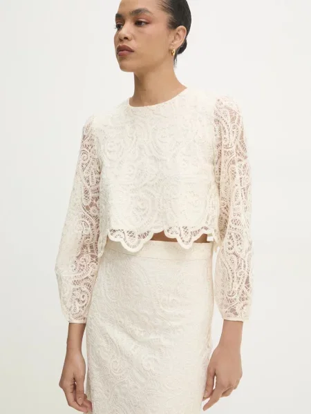 Bluză Answear Lab bej