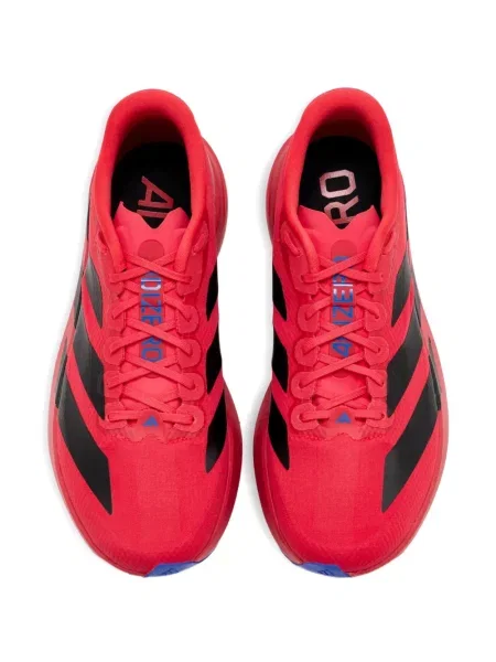 Sneakerși Adidas Adizero alergare cu motiv cu inimi de catifea cord roșu