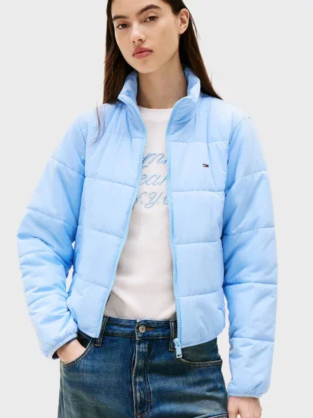 Утепленная джинсовая куртка Tommy Jeans голубая