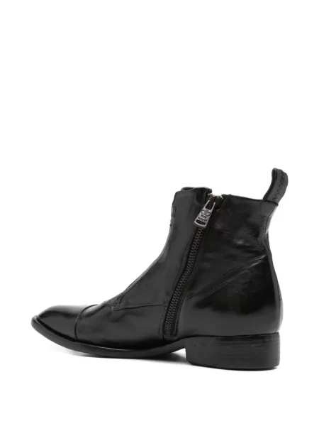 Δερμάτινα μποτάκια King Tartufoli Shoes μαύρο
