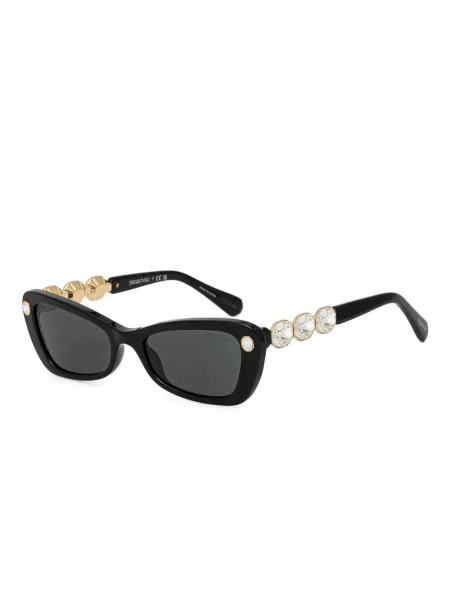 Sunčane naočale Swarovski Eyewear s kristalima crna