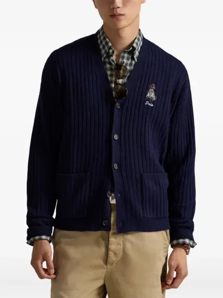 Μικρός κασκέτο Polo Ralph Lauren με χαμηλή μέση υφαίνω διαγωνίως πράσινο