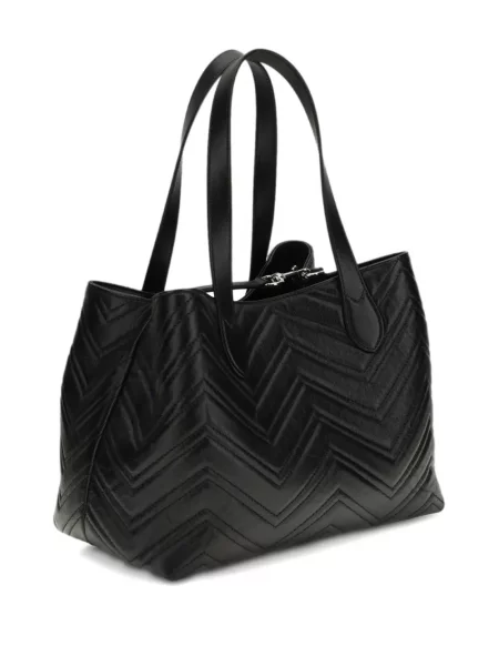 Geantă shopper Gucci din piele negru