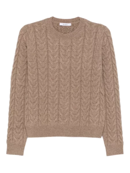 Sweter Max Mara brązowy