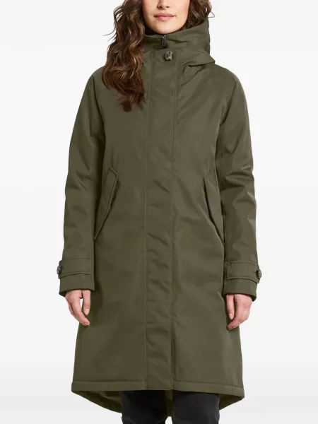 Geacă parka Didriksons cu glugă verde