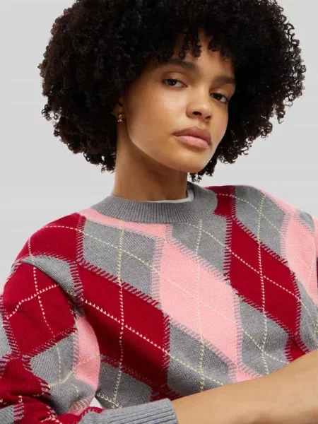 Sweter z czystej bawełny o kroju regular fit Tommy Hilfiger różowy