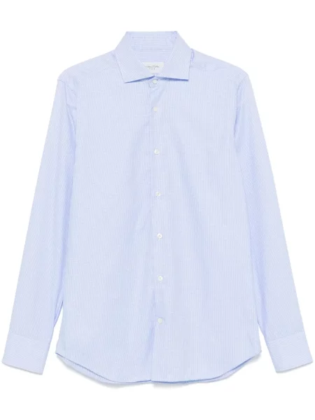 Žakárová košile Tintoria Mattei modrá