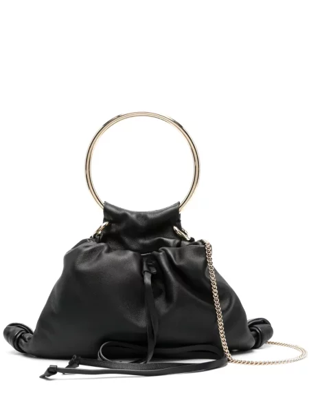 Geantă shopper Chloé din piele negru