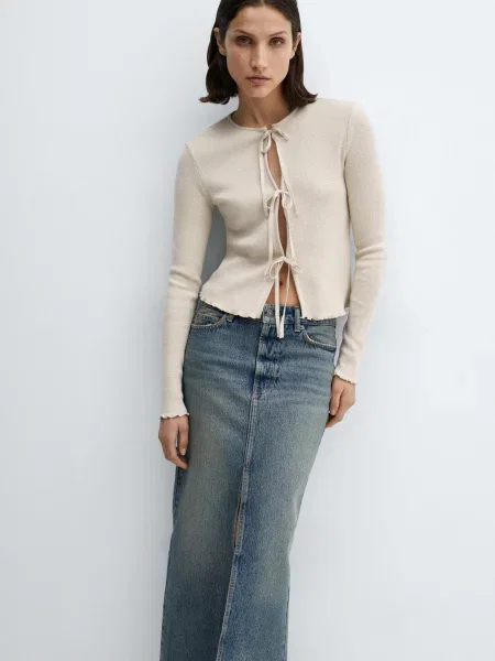 Кардиган MANGO Rocio бежевий