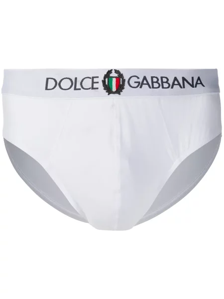 Chiloți Dolce & Gabbana cu broderie alb