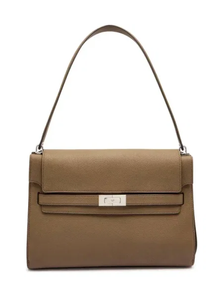 TORY BURCH De piele geantă pe umăr Lee Radziwill Pebble maro