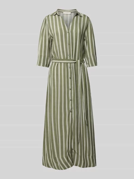 Długa sukienka mini z lejącej czystej model ‘FLORA’ Selected Femme