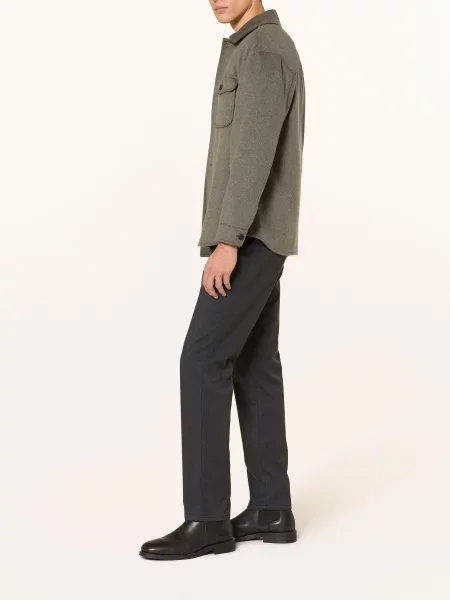 Alberto Chinosy Lou-New Wool Look Regular Fit blau granatowe