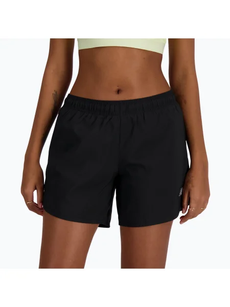 Pantaloni scurți pentru femei New Balance Essentials 5" black negru