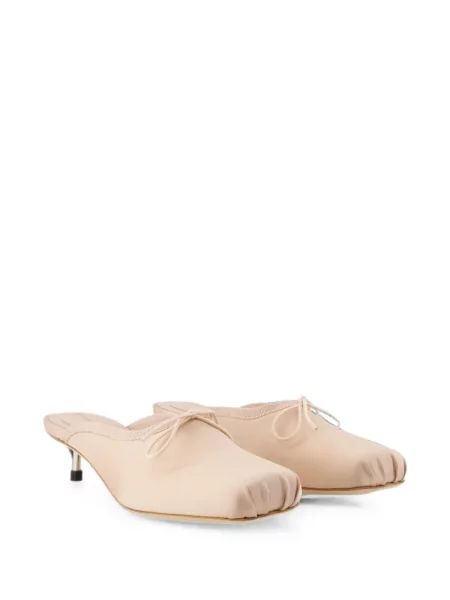 Papuci tip mules Simone Rocha din satin
