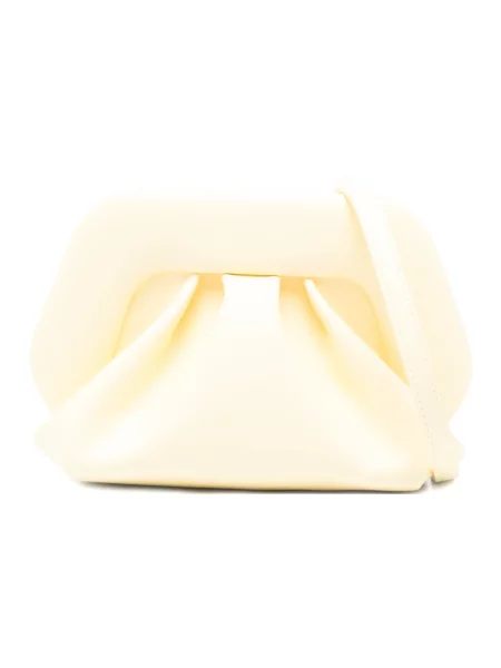 Torebka skórzana Themoirè skórzana żółta