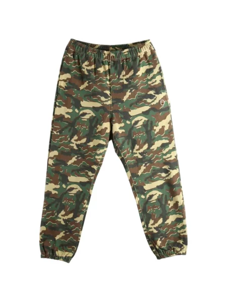 Pantaloni A Bathing Ape® cu imagine cu model camuflaj alergare verde