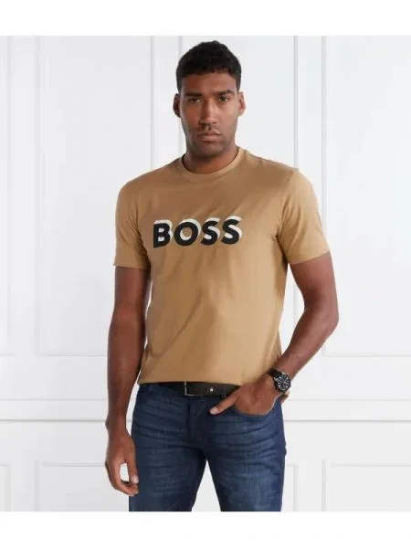 BOSS BLACK Tricou Tiburt negru