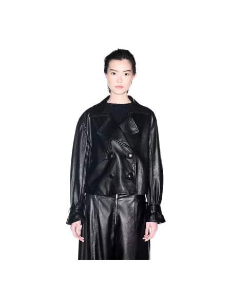 Kurtka skórzana Armani Exchange czarna