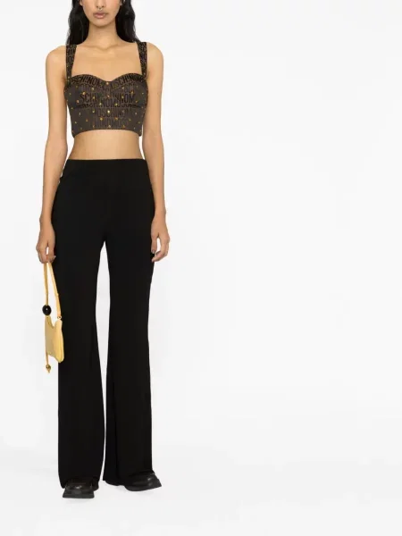 Raštuotas palaidinė be rankovių Moschino