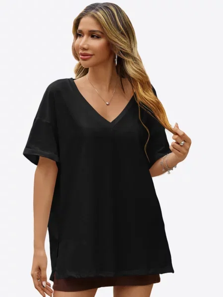 Imily Bela Tricou supradimensional negru