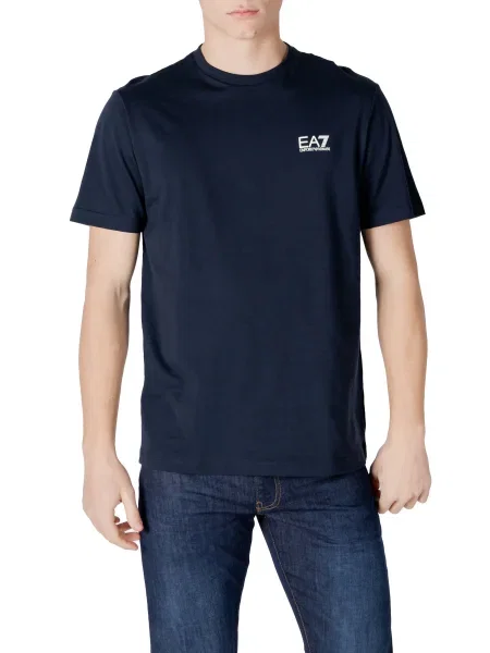Rövid póló Ea7 Emporio Armani kék