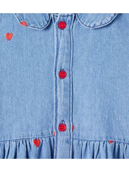 Gyerek denim ruha Mini Rodini kék