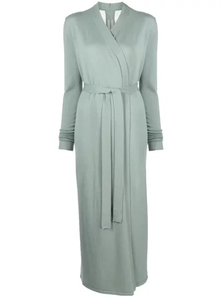 Płaszcz Rick Owens wełniany zielony