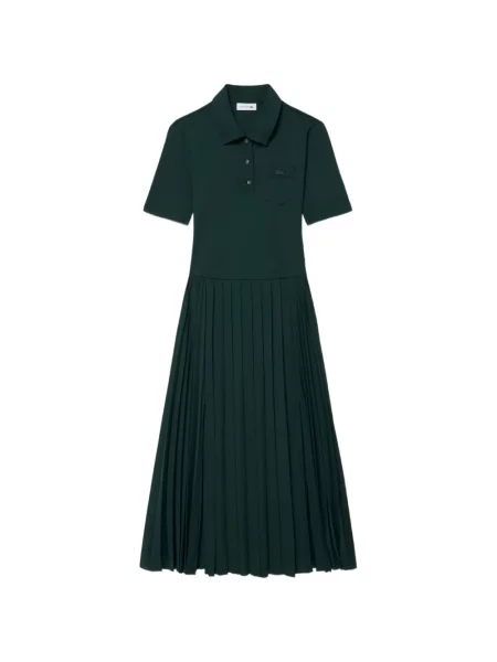 Rochie maxi Lacoste cu autograf verde