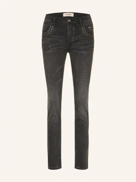 Mos Mosh Skinny Džíny Mmnaomi Teni S Cvočky grey šedé