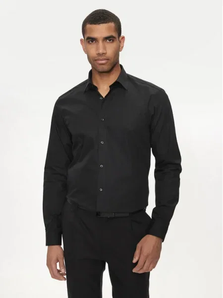 Hugo Cămașă Valerio Modern Fit negru