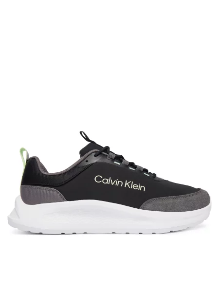 Sneakers Calvin Klein Light Eva Runn Ess Laceup Ny-Su Negru alb