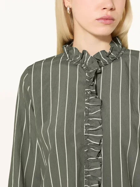 Mos Mosh Koszula Billy Z Falbankami gruen biała