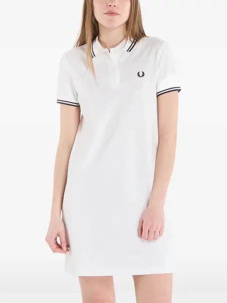 Rochie mini Fred Perry de costum alb