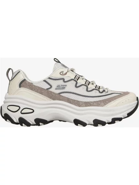Buty do biegania Skechers D'Lite Max beżowy szary białe