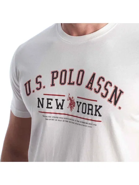Tricou polo U.s. Polo Assn. alb