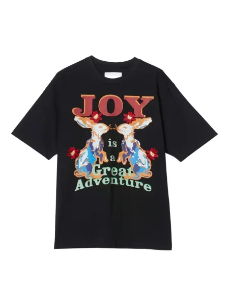 Tricou 3.1 Phillip Lim cu broderie cu model floral negru