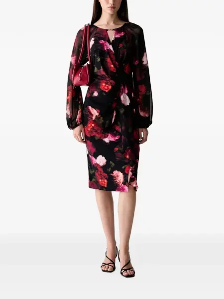 Rochie midi Joseph Ribkoff cu model floral cu imagine negru