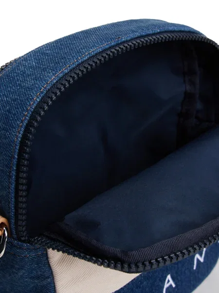 Tommy Jeans Torbica za okrog pasu Tjm Archive Denim Reporter Modra bela