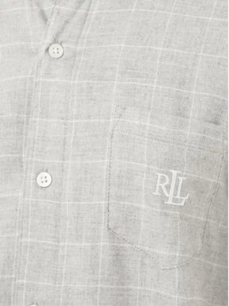 Noční košile LAUREN RALPH LAUREN šedá